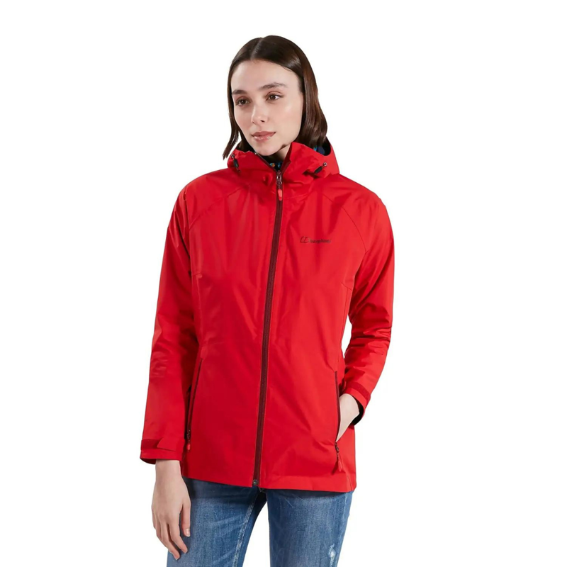 Berghaus Women's Deluge Pro Shell Jacket in Goji Berry-1